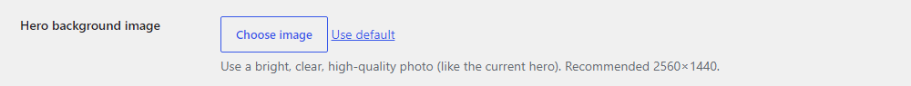The Choose image button